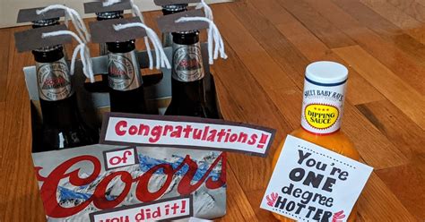 Graduation Gift Ideas Decorated Beer Hot Sauce