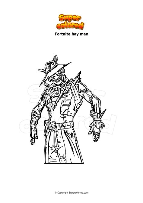 Disegno Da Colorare Fortnite Hay Man Supercolored