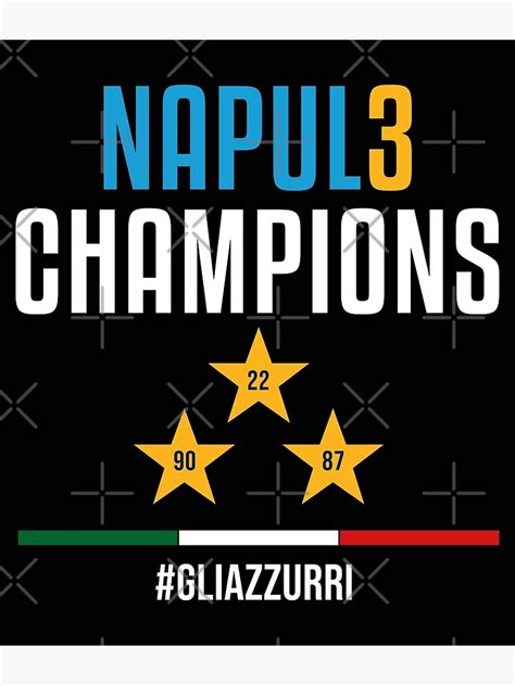 SSC Napoli Campione D Italia 2022 2023 Forza Napoli Sempre Poster