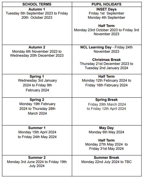 Term Dates – Selwyn Primary School