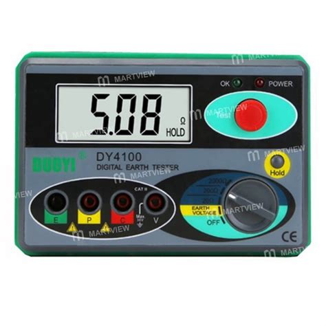 Duoyi DY4100 0-2000Ω Digital Earth Ground Resistance Meg-Ohmmeter ...