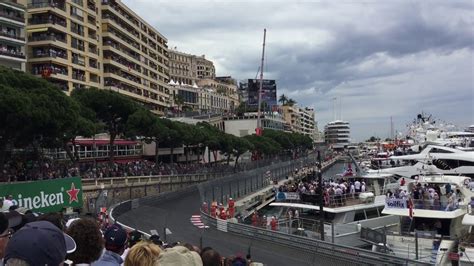 2019 Monaco F1 GP First Lap View From Tribune K1 YouTube