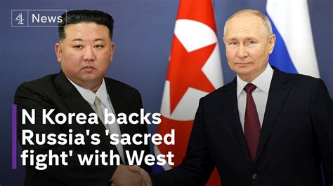 Kim Jong Un Pledges Support For Putins Sacred Fight With West The