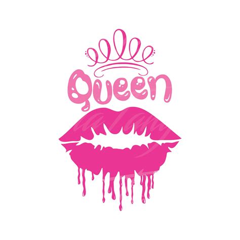 Dripping Lips Svg Lips Svg Queen Svg Png Dxf Cutting Files Etsy