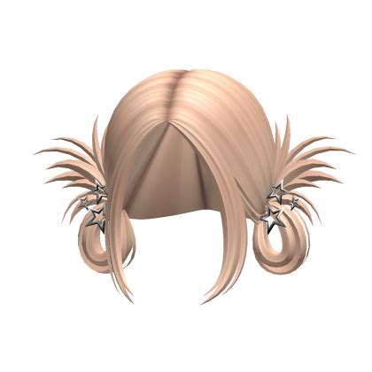 Low Spikey Edgy Metal Star Buns In Blonde Roblox