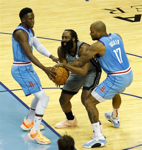 Harden Posts Triple Double For Nets In Return To Houston