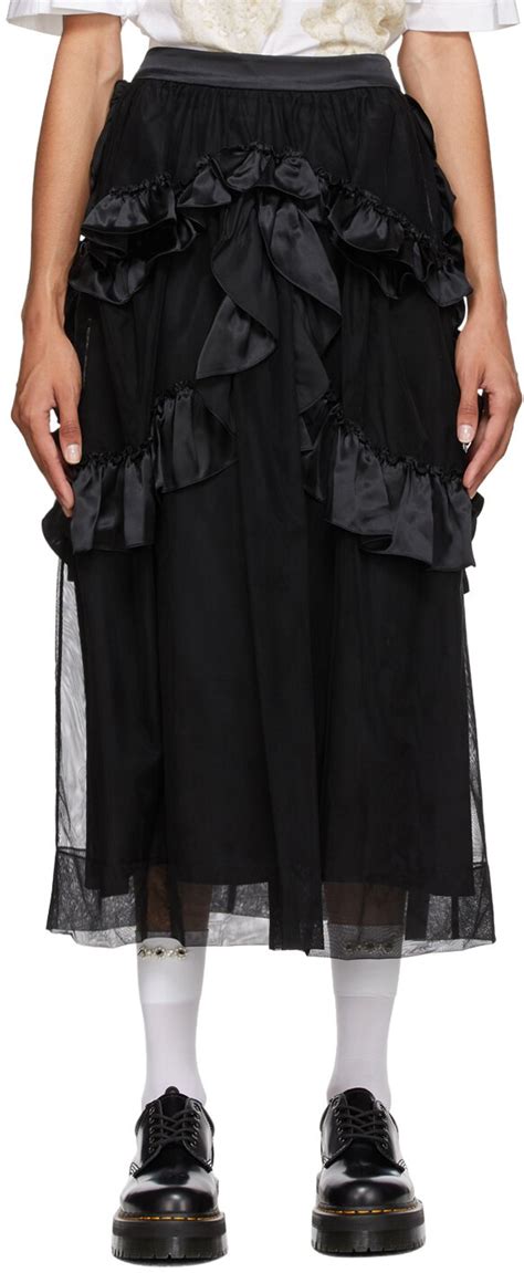 Buy Simone Rocha Tulle Skeleton Skirt Black At Off Editorialist