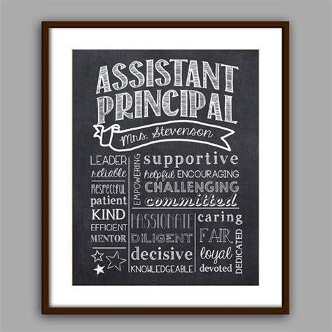 Assistant Principal T Assistant Principal Chalkboard Style Etsy Principal Ts