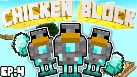 MCPE Chicken Block Ep 4 Diamonds Already Minecraft Bedrock