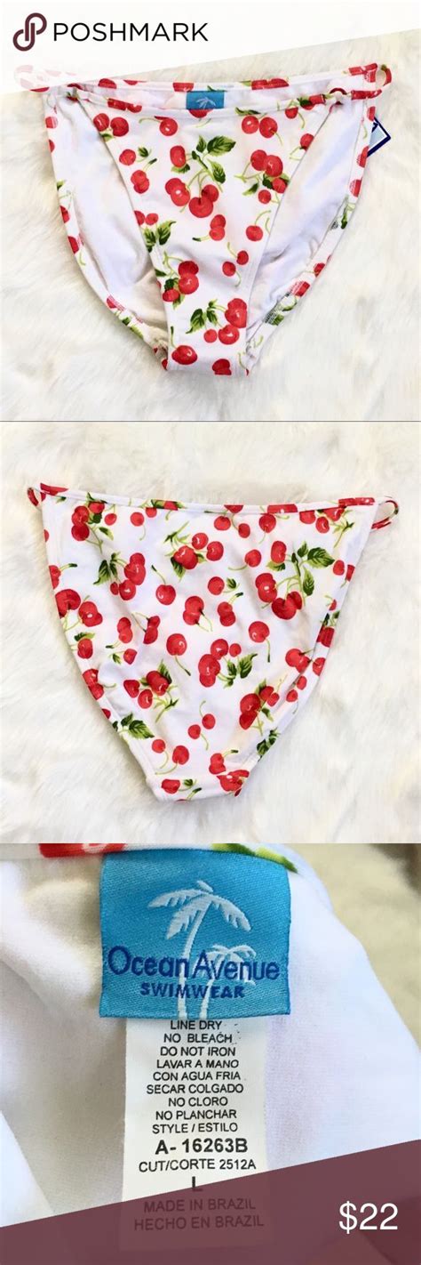 Ocean Avenue Cherry Bikini Bottom Size L