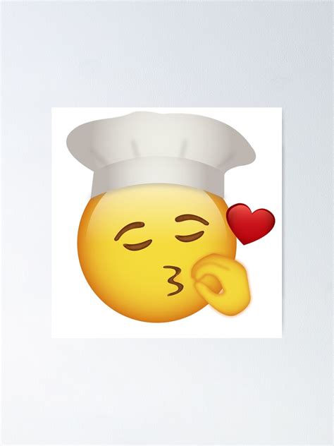 Chefs Kiss Emoji Poster For Sale By Fmbajorat Redbubble