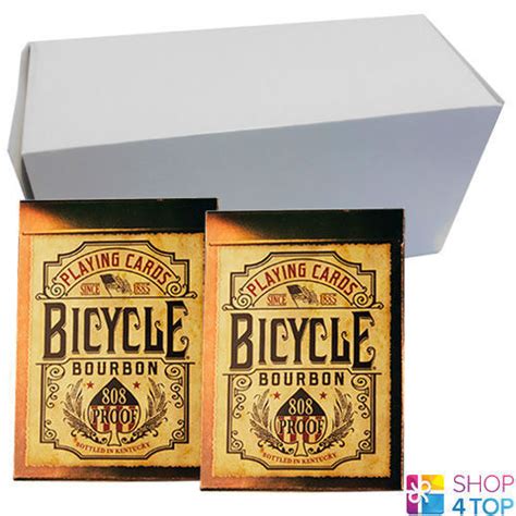 12 Decks Bicycle Bourbon 808 Proof Playing Cards Sealed Box Uspcc Ebay