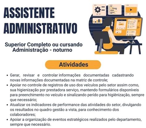 Empresa Seleciona Para Vaga De Assistente Administrativo Envie Seu