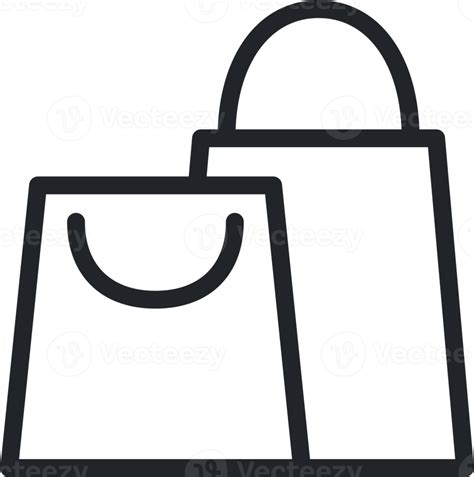 Shopping Bag Outline Icon 19898075 Png