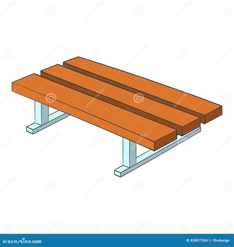 Park Bench Icon Cartoon Style Stock Vector Illustration Of Logo Vector 85897304