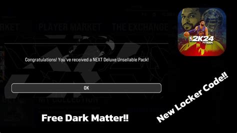 Free NEXT Guaranteed Dark Matter Pack NBA 2K24 MYTEAM Mobile YouTube