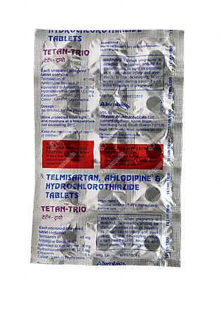 Tetan Trio 405125 Mg Tablet 15 - Uses, Side Effects, Dosage, Price ...