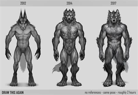 Draw This Again Again By Lhuneart On Deviantart Werewolf Art