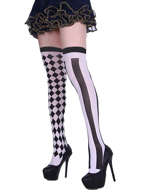 Harlequin Thigh Highs Angelique