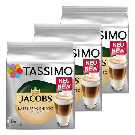 Amazon.com: Tassimo Vanilla Latte Macchiato Coffee, 3 packs (48 T-Discs ...