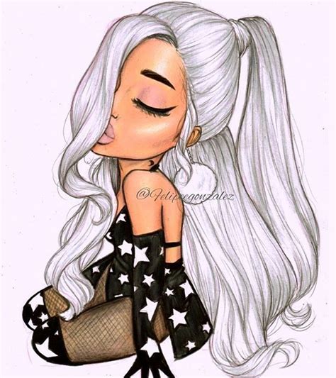 ariana grande drawing cartoon - Sirena Babin