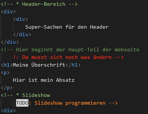In Html Kommentare In Deinen Html Code Einf Gen Relative Meister