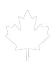 Large Maple Leaf Printable Stencil Template for DIY - KidsPressMagazine.com