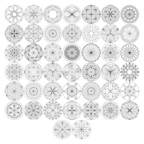 Round designs suitable for chip carving | CRAFTSMANSPACE