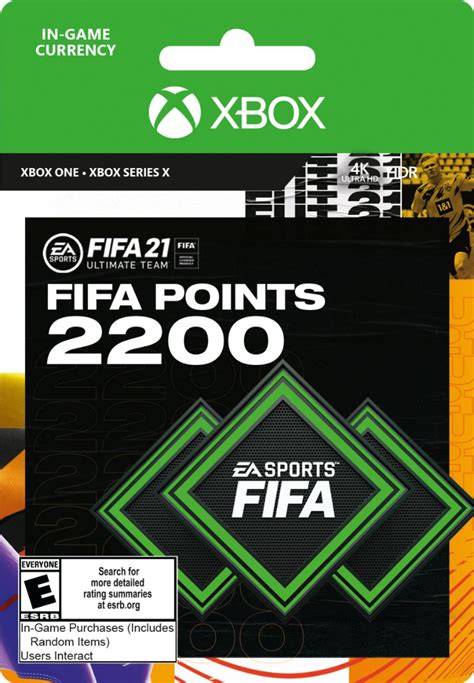 Best Buy FIFA 21 Ultimate Team 2200 Points Xbox One Xbox Series X