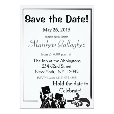 Graduation Save the Date Card | Zazzle