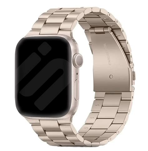 Apple Watch Stalen Band Sterrenlicht Smartwatchbanden Nl