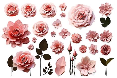 Premium Vector Wildflowers Vector Collection Herbaceous Flowering