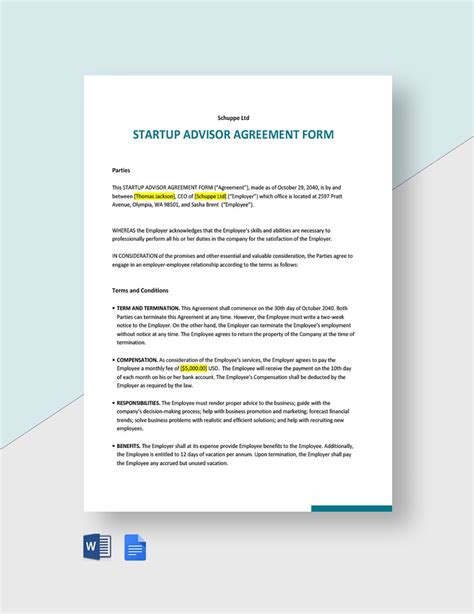 Startup Operating Agreement Template