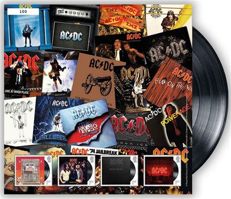 AC/DC 2025, Fan Sheet "Albums" Europa Großbritannien 2025 Kleinbogen 1