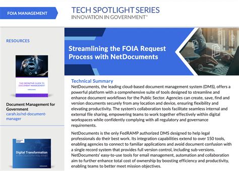 Streamlining the FOIA Request Process with NetDocuments