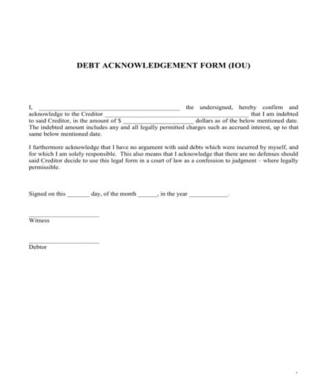 Letters Of Acknowledgement Template Database