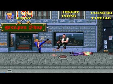 Retro Arcade Game Double Dragon III The Rosetta Stone One Life