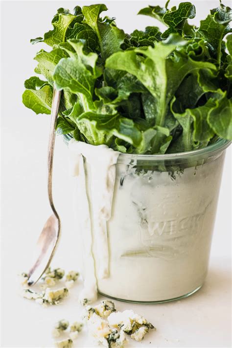 Buttermilk Blue Cheese Dressing • Mild And Creamy Buttermilk Blue Cheese Dressing Cultured