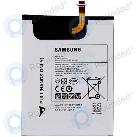 Samsung Galaxy Tab A Sm T Sm T Battery Eb Bt Fbe