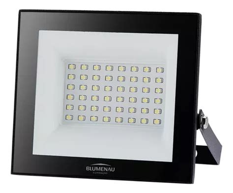 Reflector LED De 50 W Luz Blanca 6500 K Ip65 Blumenau Carcasa