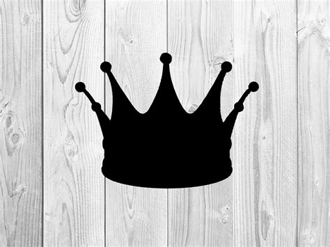 Crown SVG File Silhouette Crown PNG File Silhouette Crown DXF File ...