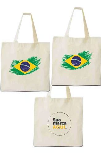 50 Sacolas Ecobag De Algodão 20x20 Personalizadas Frete grátis