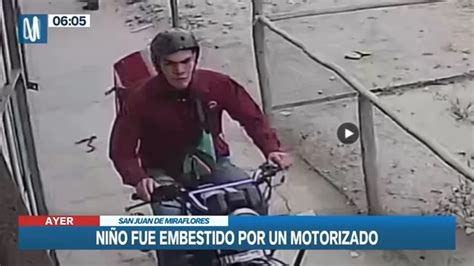 San Juan De Miraflores Padres Piden Ubicar A Motociclista Que Fug