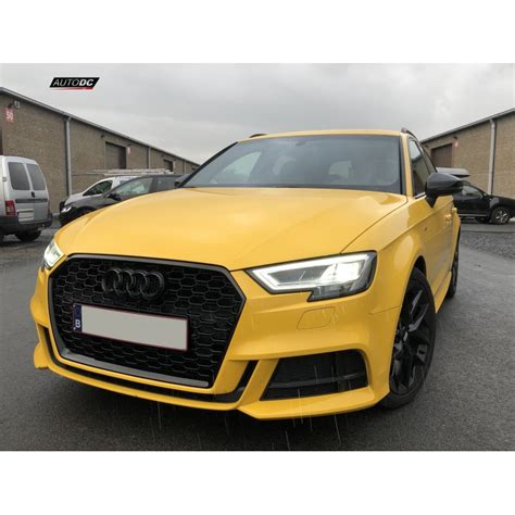 Calandre Avant Look Rs Full Noir Brillant Pour Audi A V Facelift