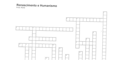 Renascimento e Humanismo História em Atividade