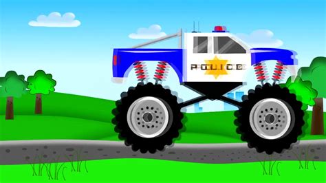 Monster Truck Police Policja Bajki o Policji dla Dzieci Видео