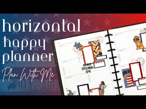 Plan With Me Happy Planner Horizontal Spread KellofAPlan