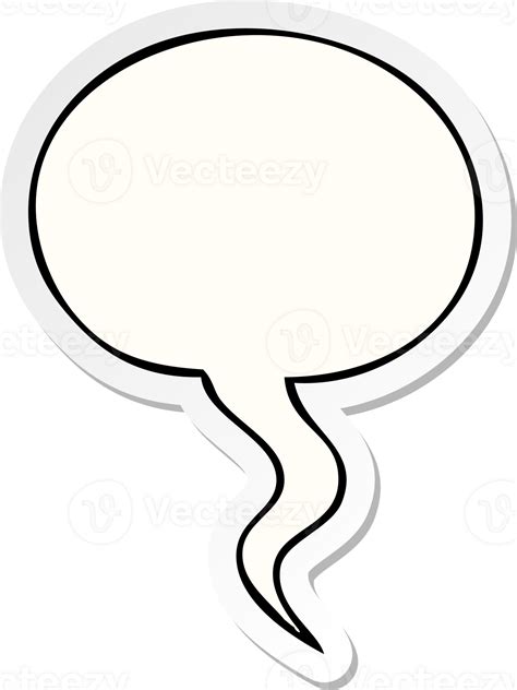 Cartoon Speech Bubble Sticker With Speech Bubble Sticker 45152620 Png