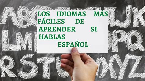 Los Idiomas M S F Ciles De Aprender Si Hablas Espa Ol Youtube