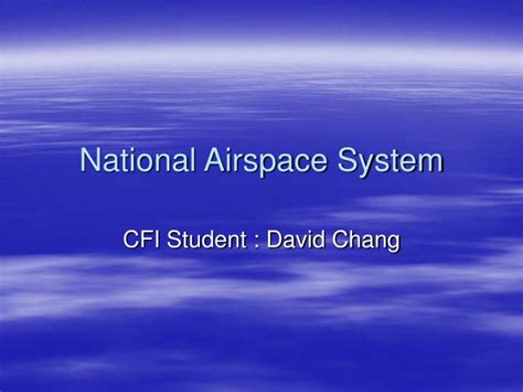 PPT - National Airspace System PowerPoint Presentation, free download ...